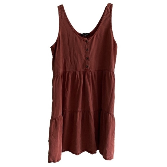 Velvet Heart Dress Sleeveless Round Neck Panels Buttoned Front Women’s Large - Picture 1 of 7